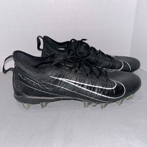 Nike Alpha Huarache 7 Pro Lacrosse Shoes Black Metallic CJ0265-001 Mens Size 12